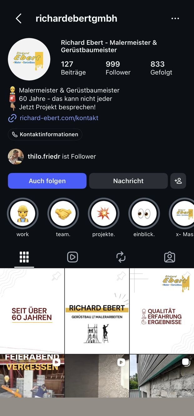 Instagram-Profil von richardebertgmbh